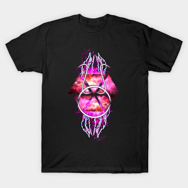 Taurus Zodiac - Pink Abstract T-Shirt by Scailaret